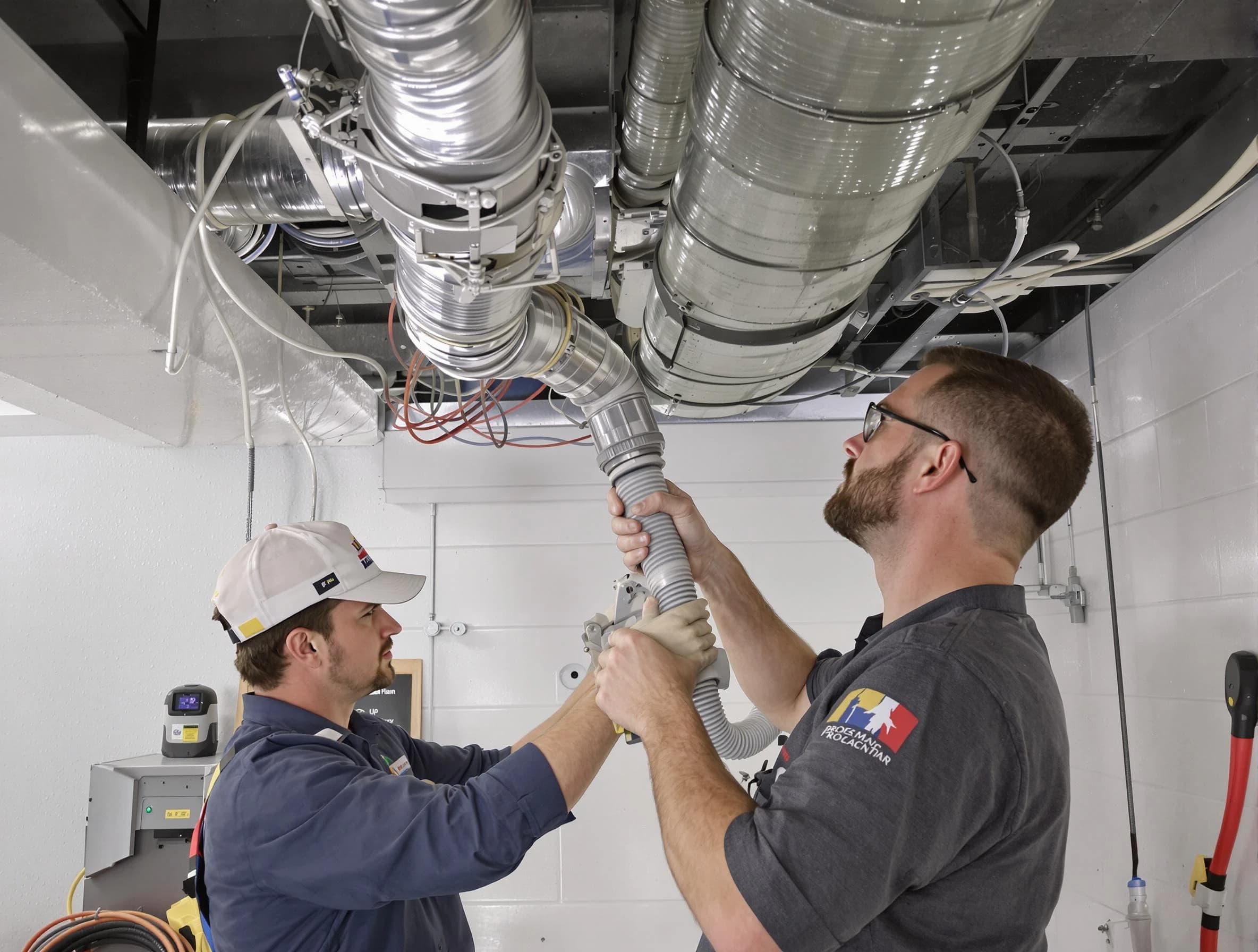 Cave Creek Air Duct Cleaning technician performing thorough AC duct cleaning in Cave Creek