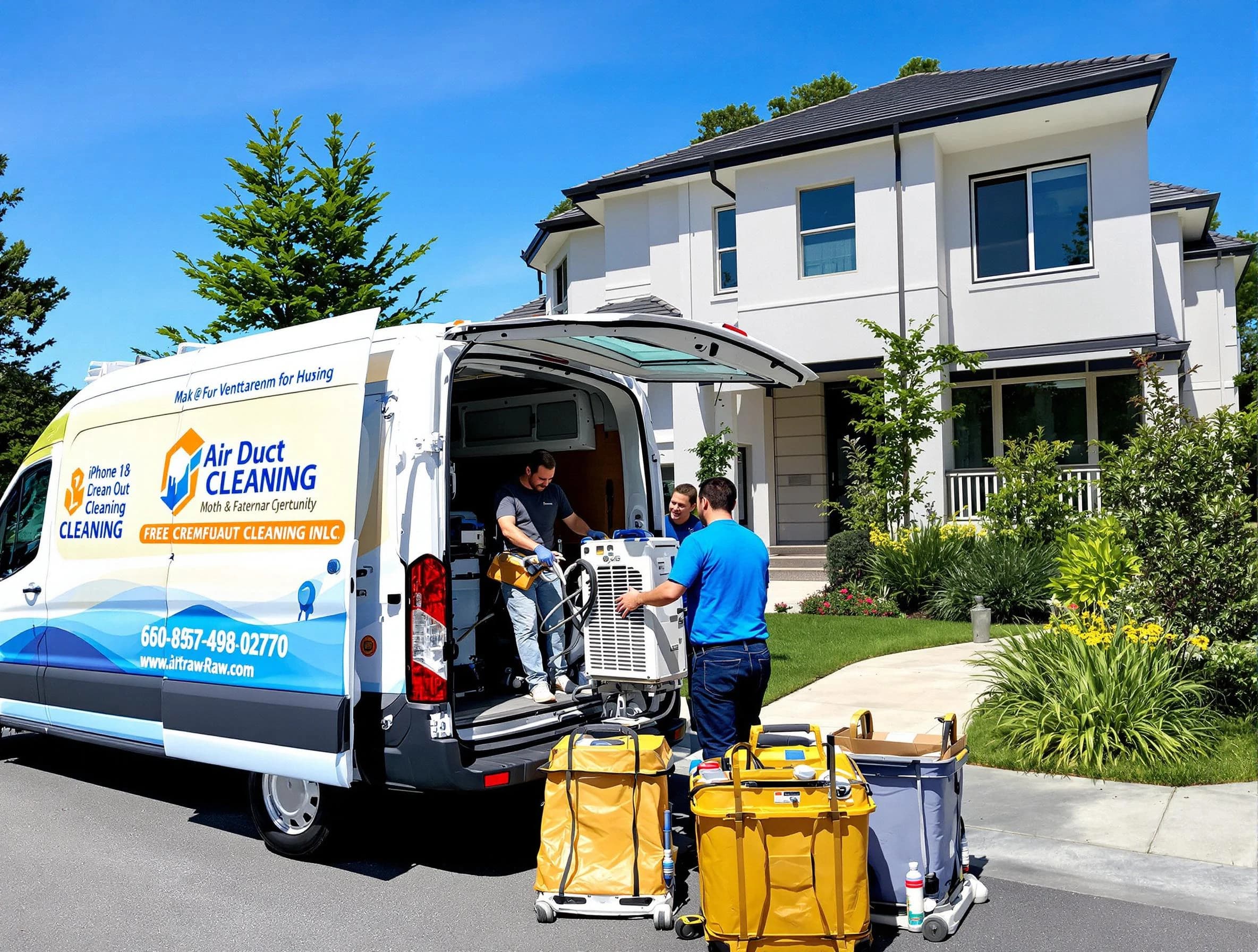 Cave Creek Air Duct Cleaning technician performing professional air duct cleaning in Cave Creek