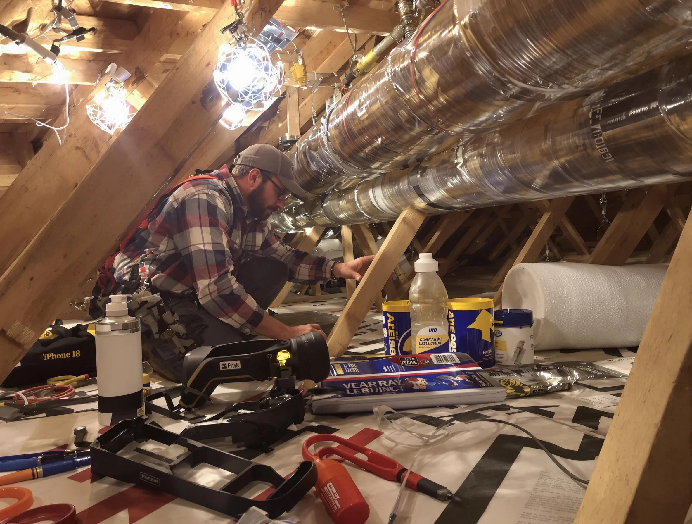 Cave Creek Air Duct Cleaning expert performing precision duct sealing to improve HVAC efficiency in Cave Creek