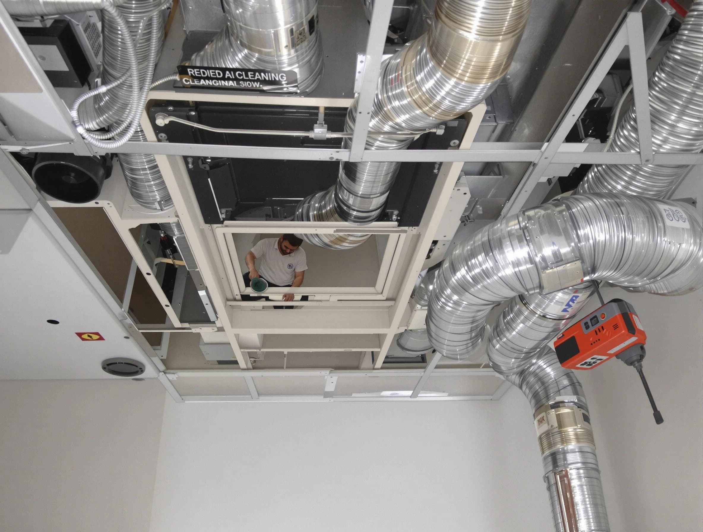 Cave Creek Air Duct Cleaning technician performing detailed central duct system cleaning in Cave Creek