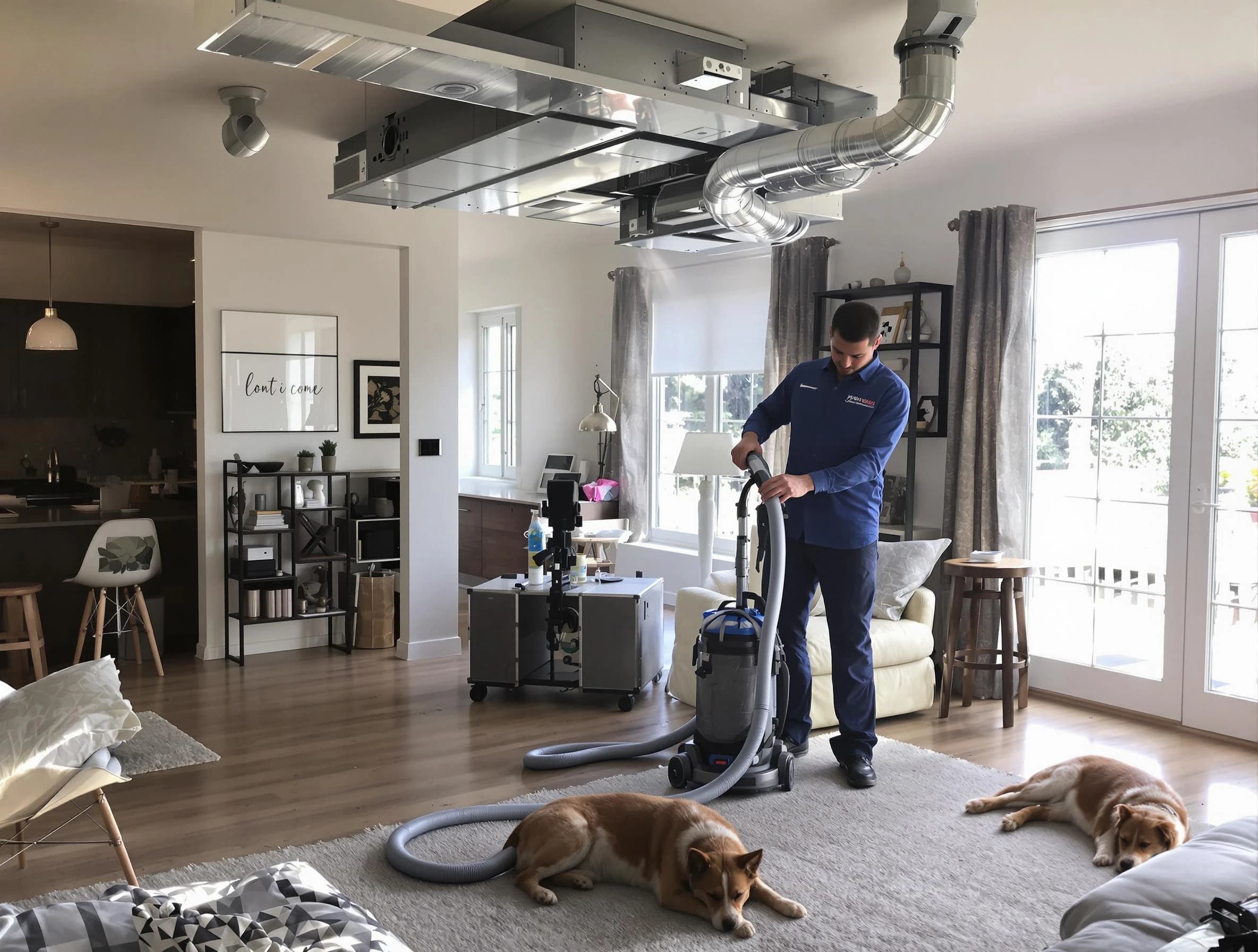 Cave Creek Air Duct Cleaning technician performing detailed indoor duct cleaning for improved air quality in Cave Creek