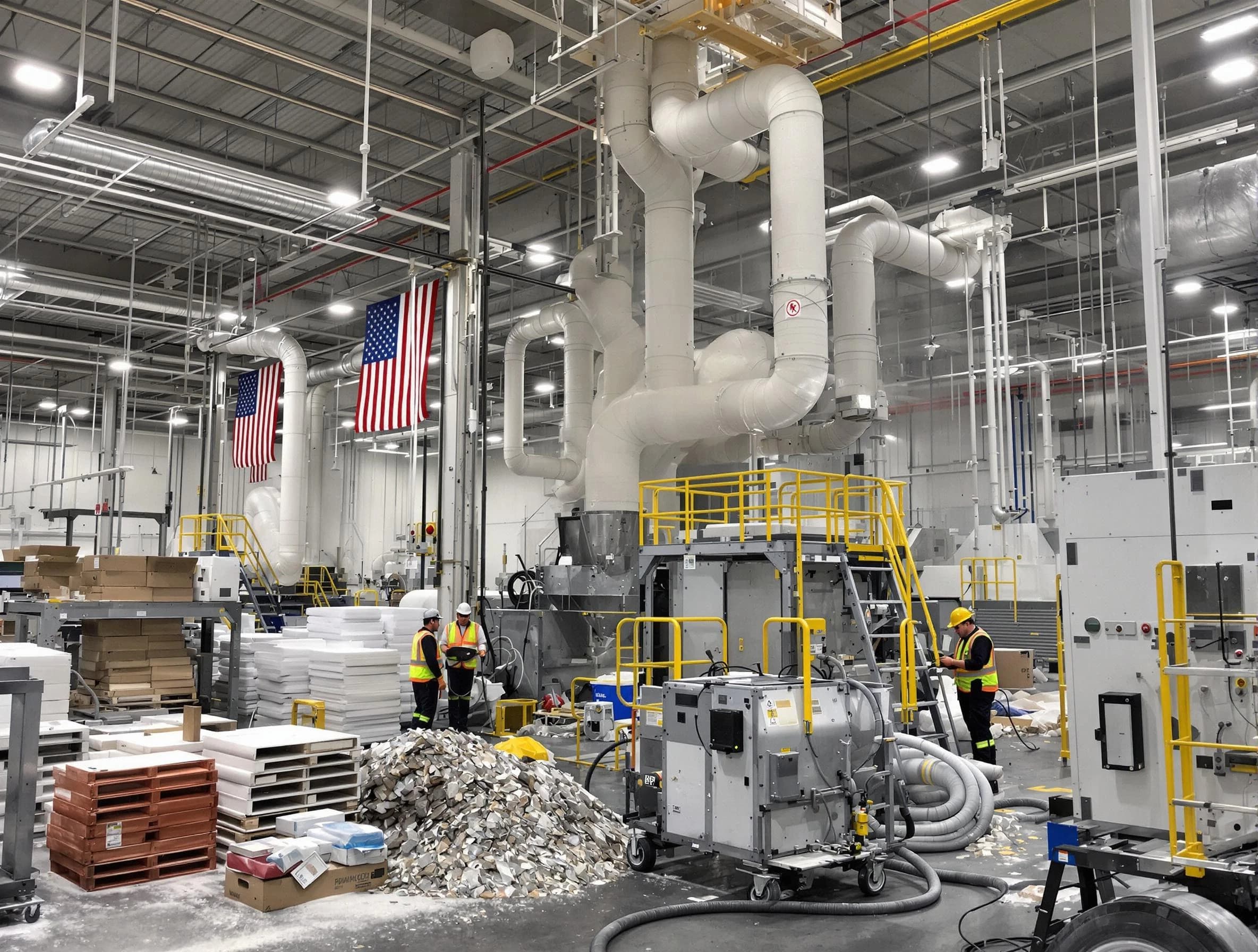Cave Creek Air Duct Cleaning team performing large-scale industrial duct cleaning at a commercial facility in Cave Creek