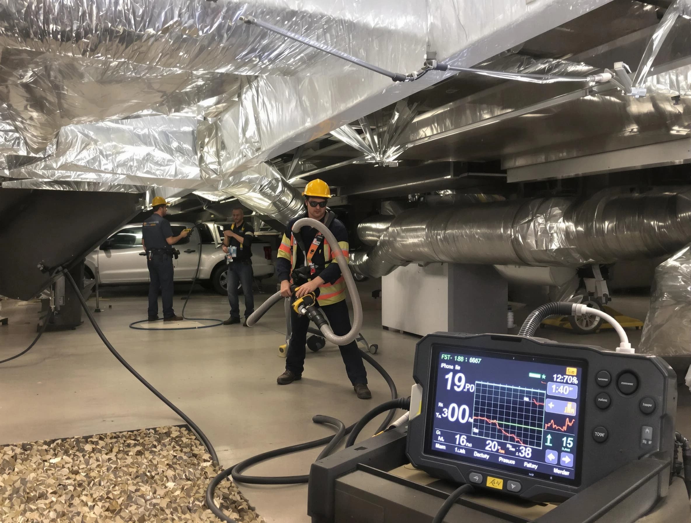 Professional negative pressure duct cleaning by Cave Creek Air Duct Cleaning in Cave Creek