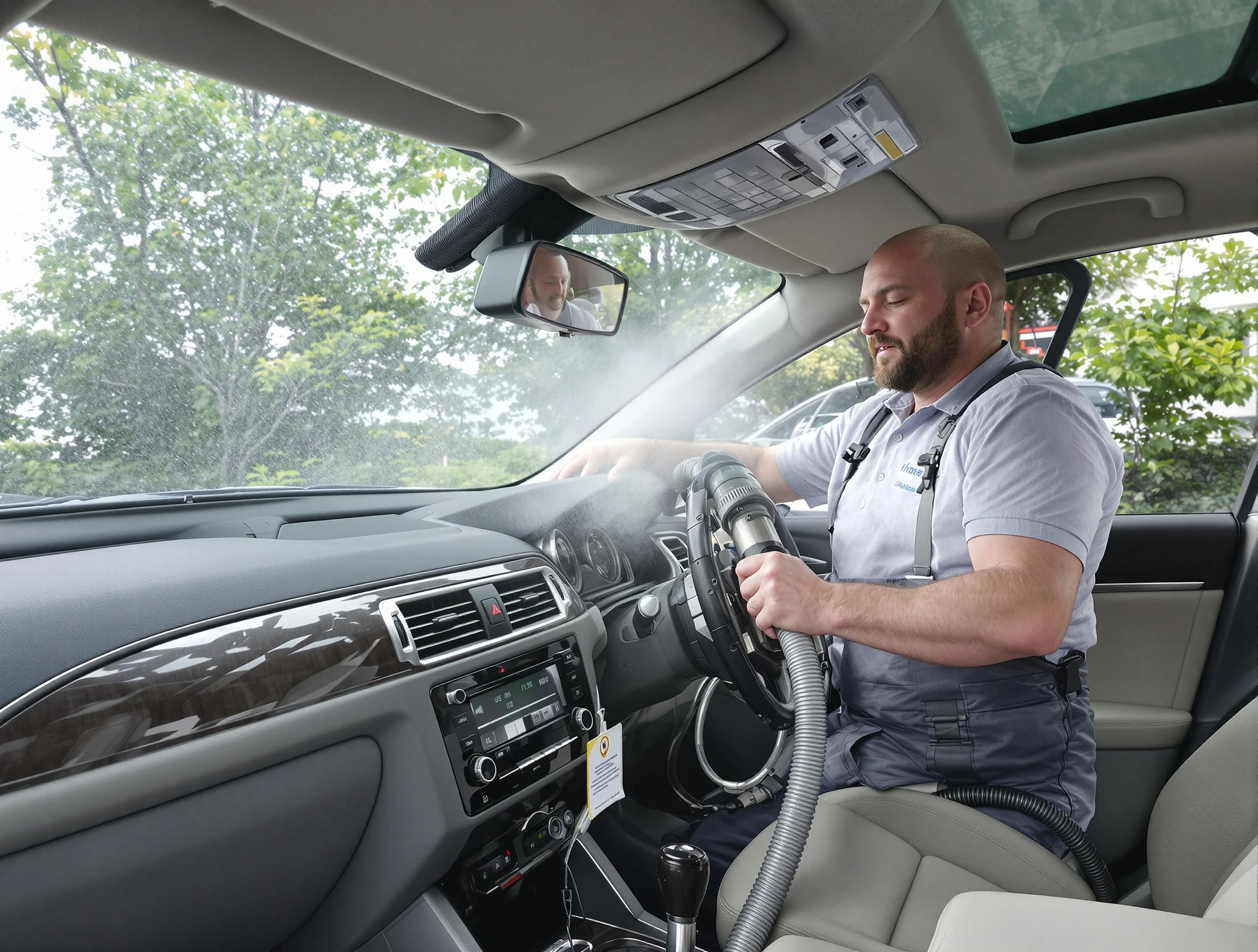 Cave Creek Air Duct Cleaning specialist performing professional car duct cleaning in Cave Creek