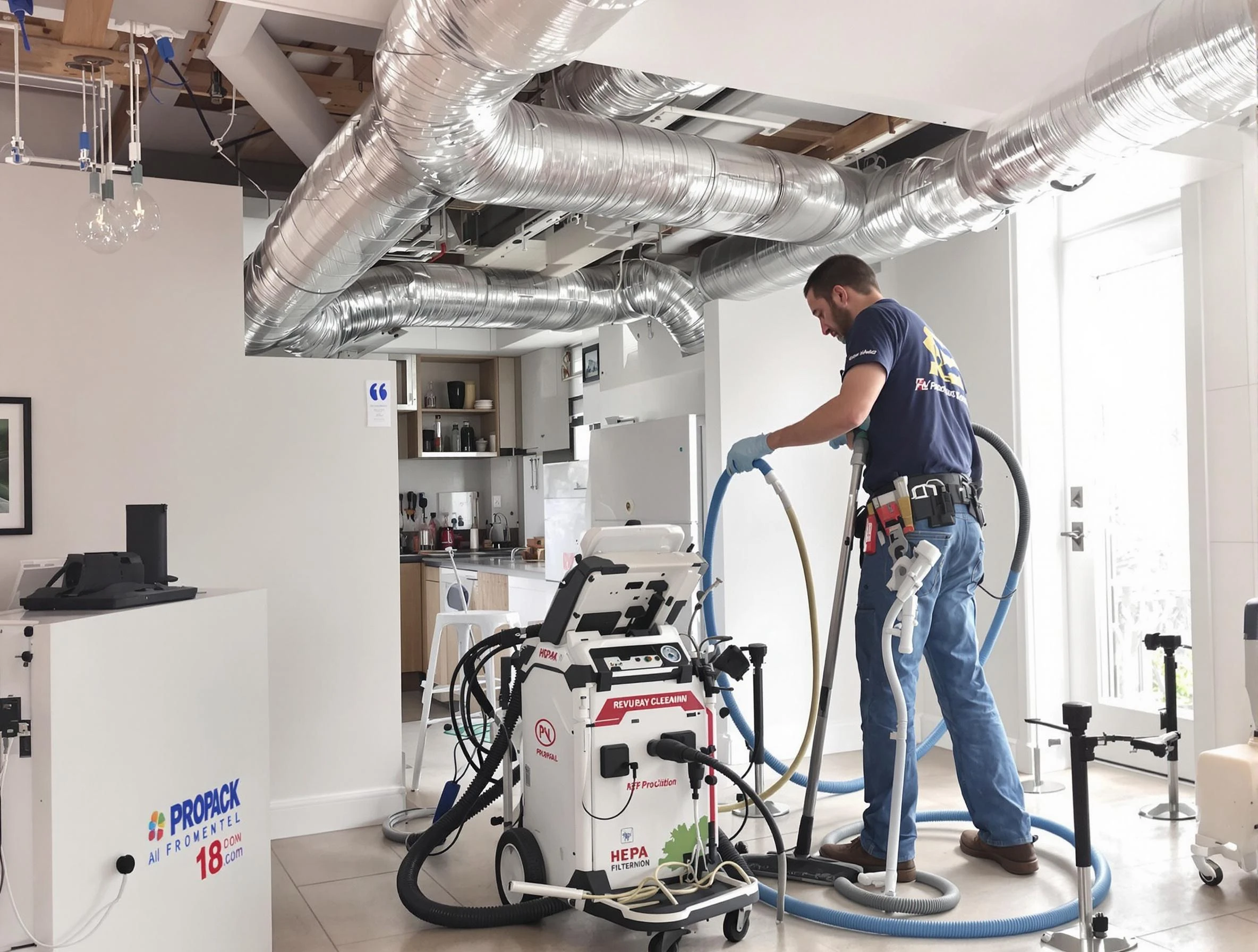 Cave Creek Air Duct Cleaning technician performing advanced pure duct cleaning with specialized equipment in Cave Creek